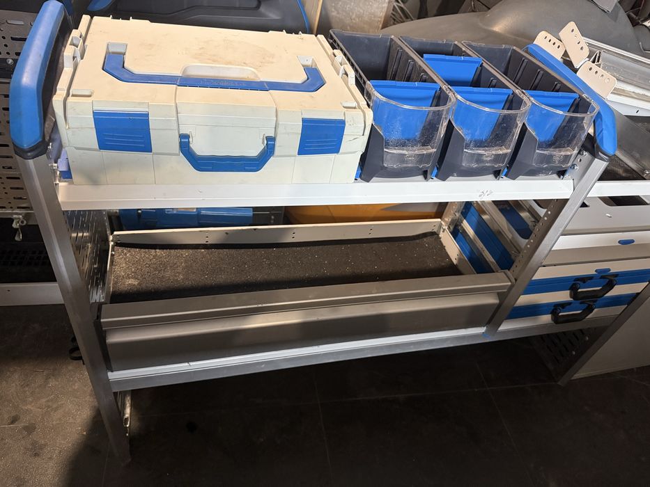 Regał samochodowy, zabudowa serwisowa sortimo