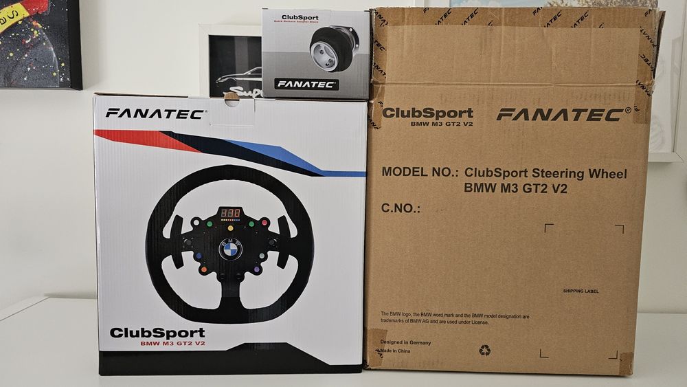 Fanatec ClubSport Steering Wheel BMW M3 GT2 V2 Aldoar, Foz Do