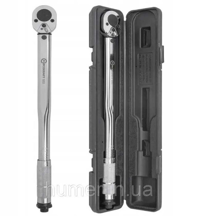 Реверсивний динамометричний ключ FORCEKRAFT 1/2", 28–210 Нм