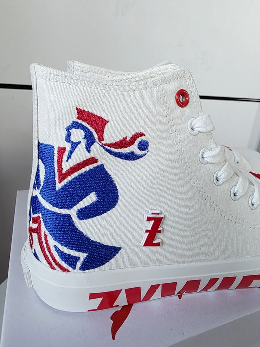 Nowe unikatowe białe trampki Big Star Żywiec Męskie granie rozmiar 38