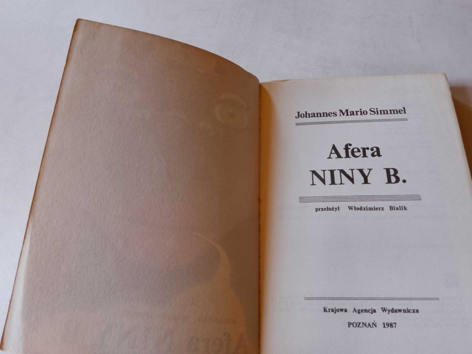 J. M. Simmel "Afera Niny B." 1987