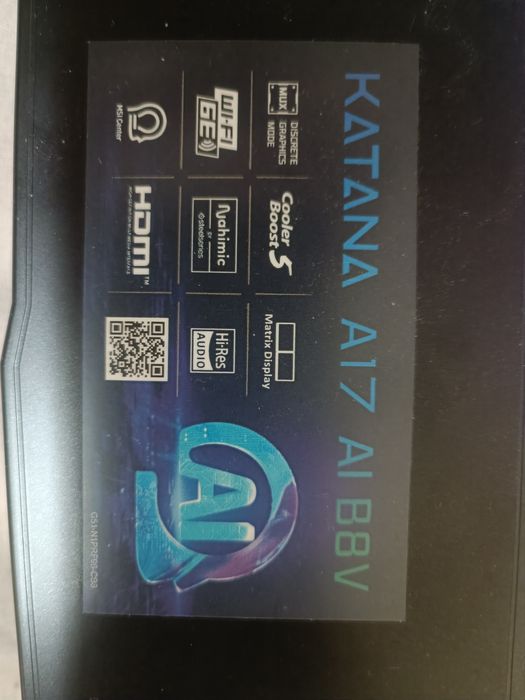 Ноутбук MSI Katana A17 AI 17,3" AMD Ryzen 7 16 ГБ / 1000 ГБ GEFORCE RT