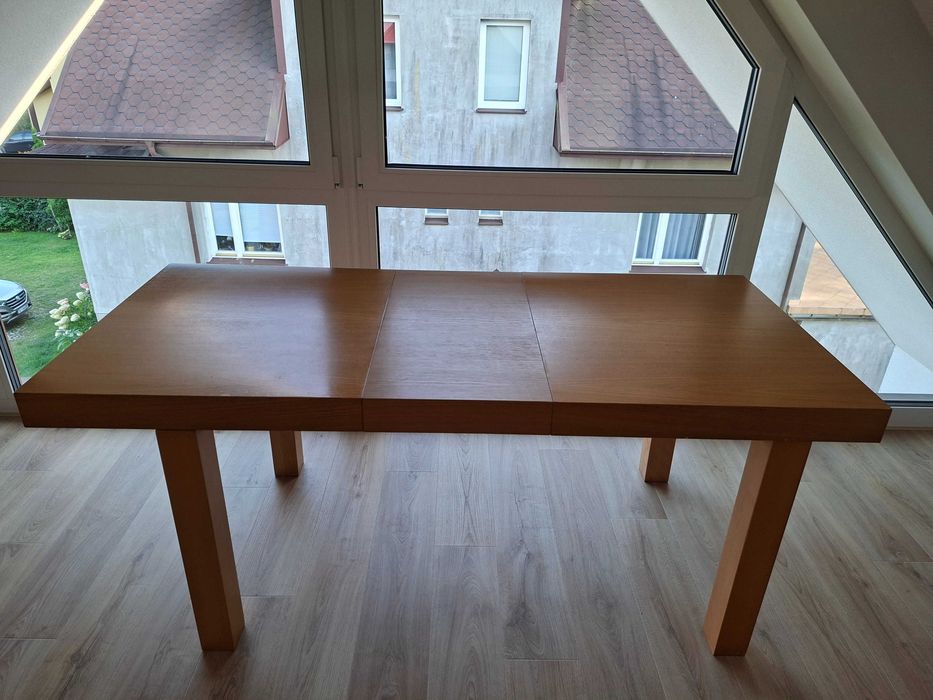 Solidny stół drewniany jesion 140*80