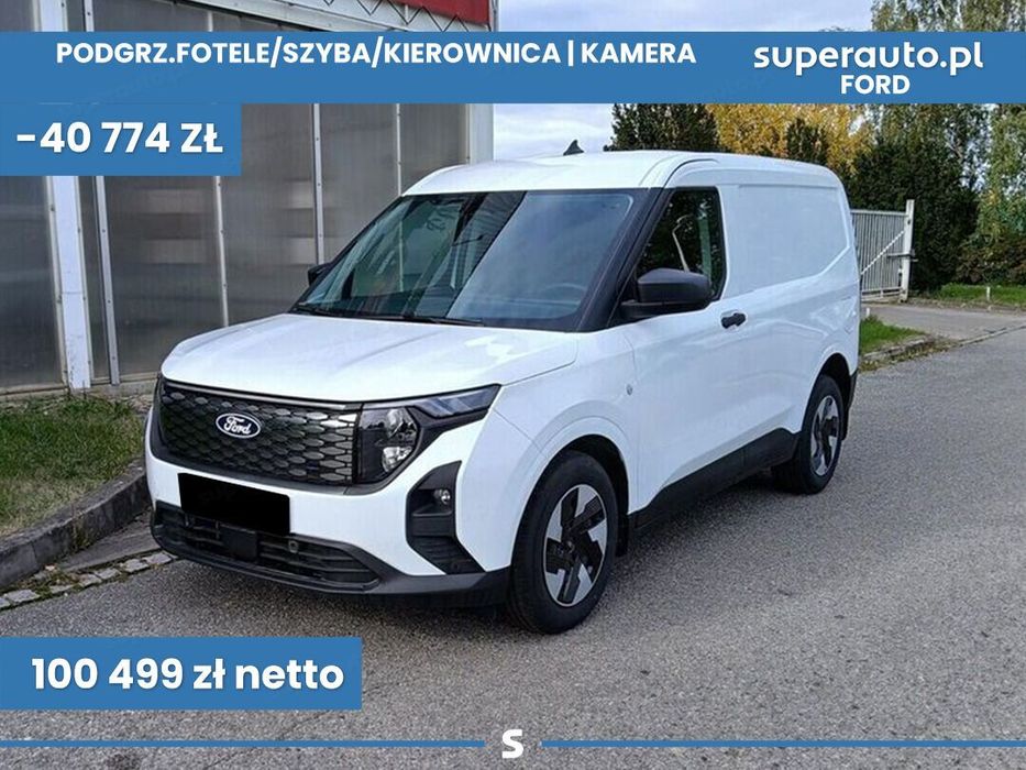 Ford Transit Courier L1H1 Trend Elektryczny A1 136KM  Podgrzewane fotele/szyba/kierownica !! Wykładzina paki !!