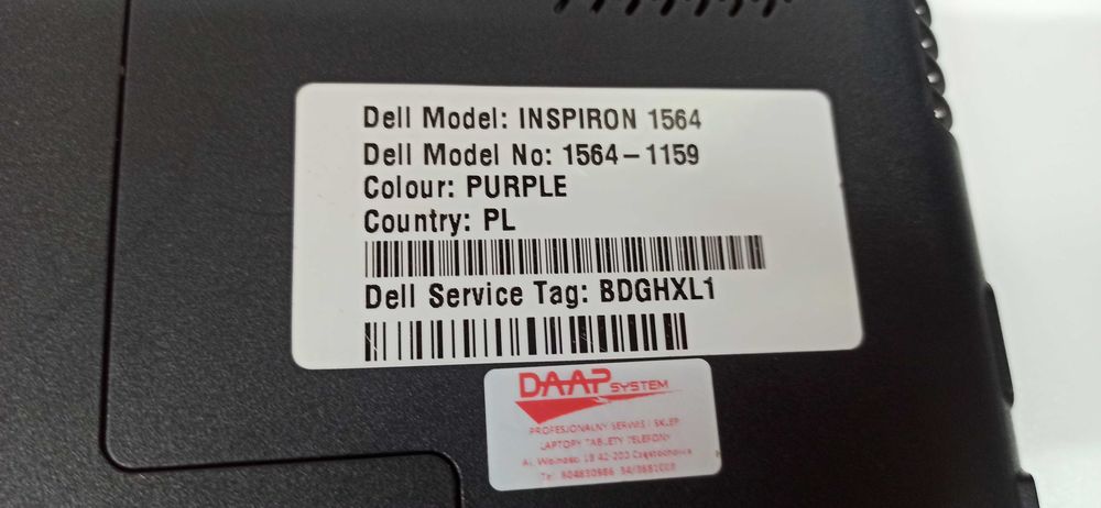 Laptop Dell Inspiron 1564 p08f NowyLombard Raków