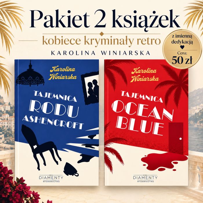2 kobiece kryminały retro z dedykacją – pakiet tylko 50 zł