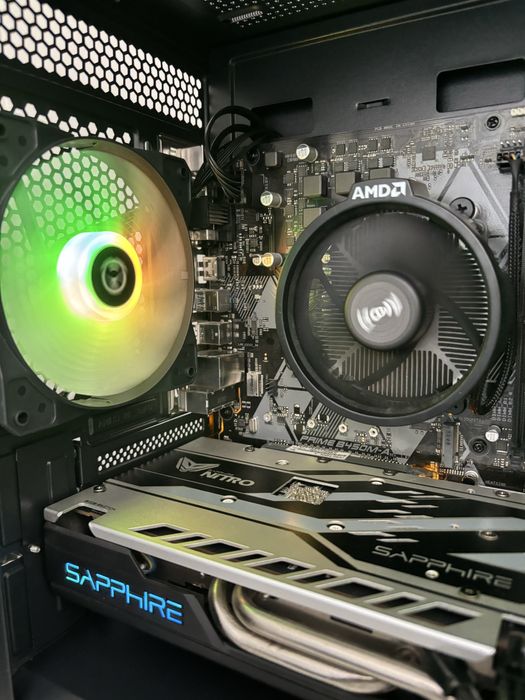 Desktop completo (Ryzen + Asus B450 +  DDR4 + RX580 + Seasonic)