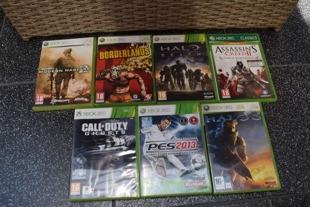 X BOX 360***7 Gier Różne*Oryginał Okazja Olsztyn Dajtki Wysyłka