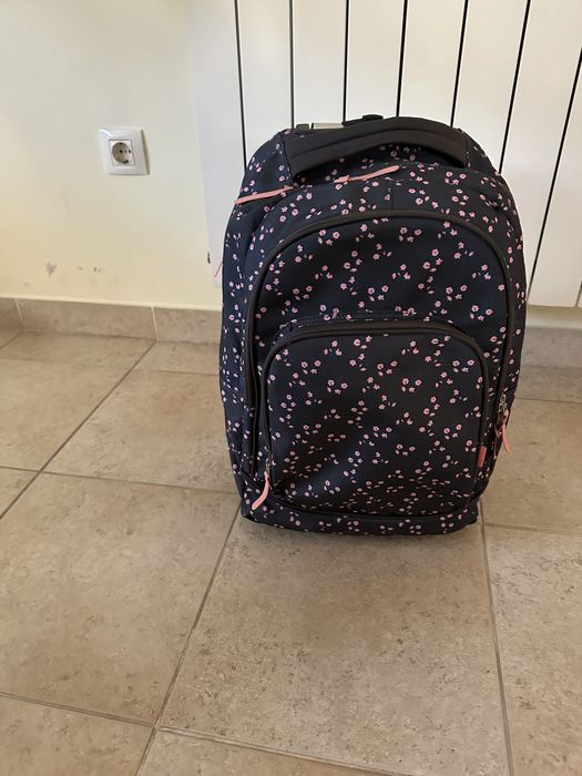 Mochila e troley - 2 em um e lancheira