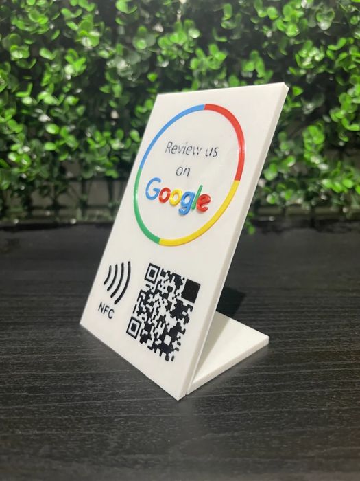 Placa NFC + Qr Code para avaliacão google