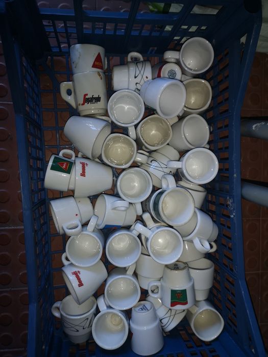 Chávenas de café e chá