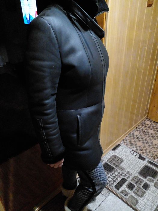 Куртка шкіряна зимова