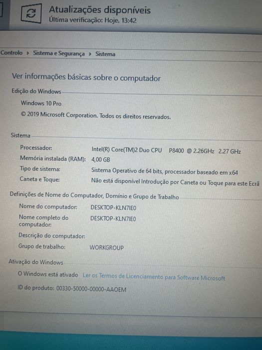 Portatil Hp Latitude E5500 15.4” Win10