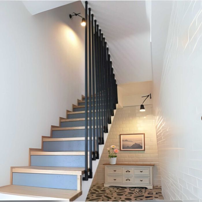 Balustrada Lamelowa Harfa Kwadratowa/Okrągła do Samodzielnego Montażu