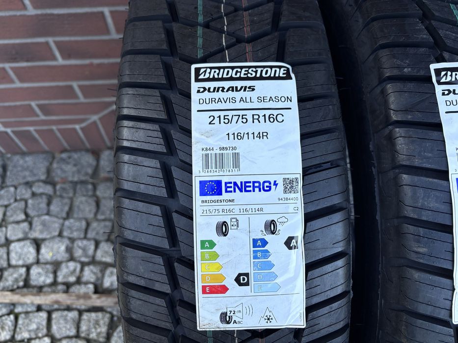 Dwie NOWE Bridgestone Duravis All Season 215/75 R16C 116/114R 2023
