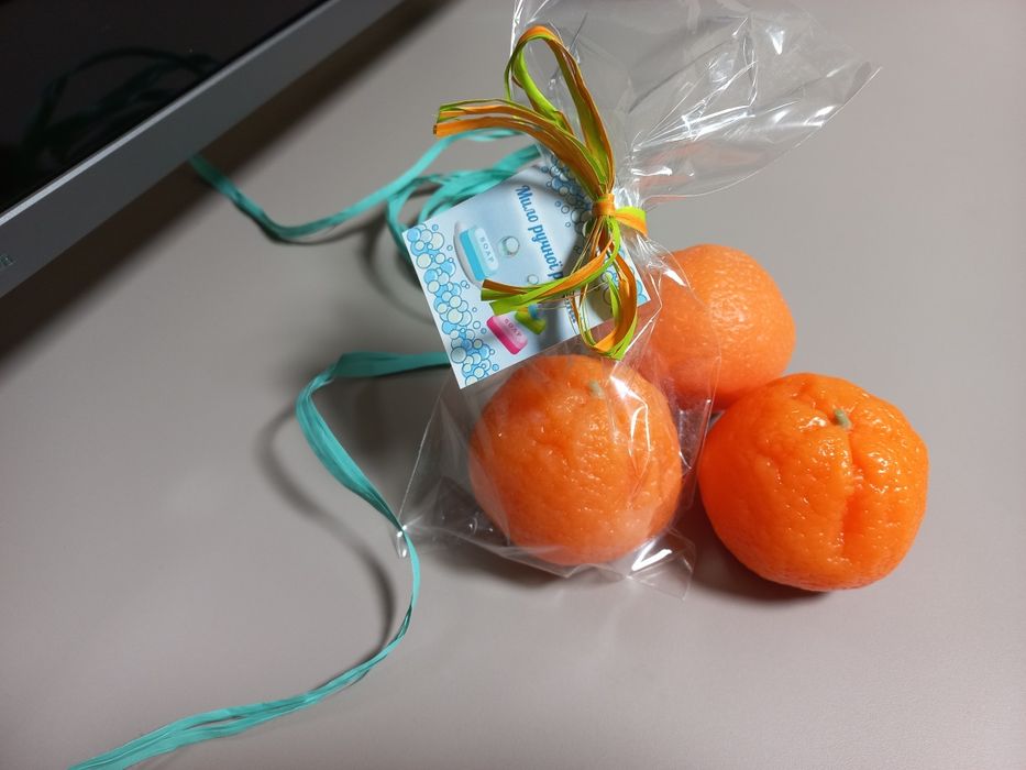 Мыло мандаринка ручной работы