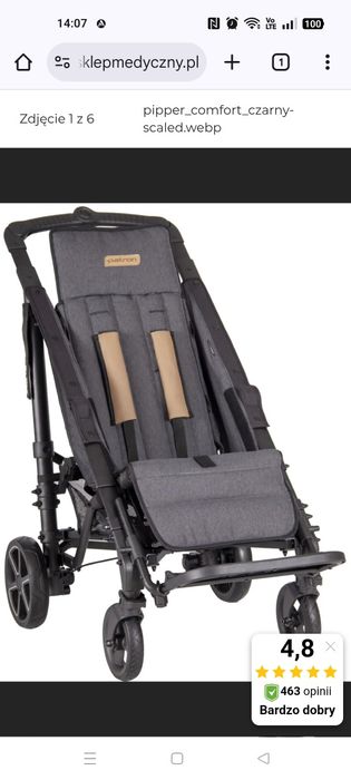Wózek inwalidzki spacerowy dla dzieci