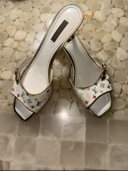 Мюлі на маленькому підборі Louis Vuitton