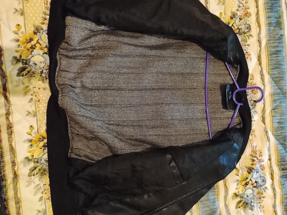 Casaco cabedal de homem