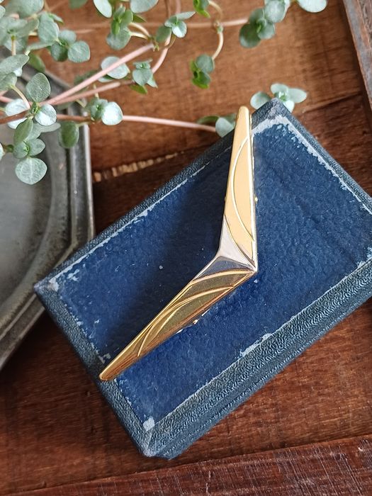 Spinka do kołnierzyka klamra przypinka broszka retro