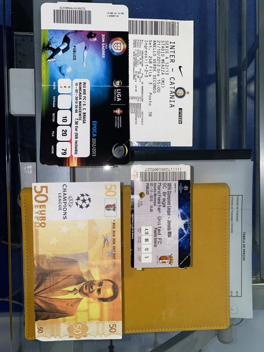 Bilhetes de Futebol de jogo
