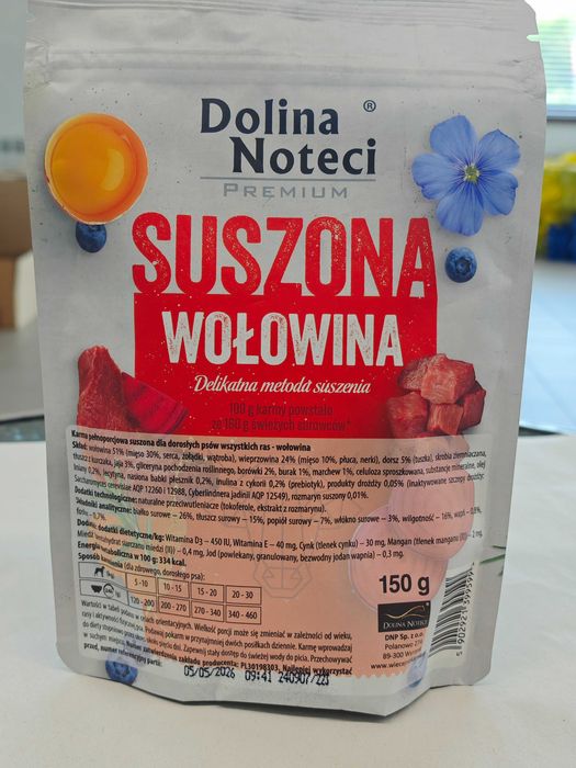 Dolina Noteci Premium karma suszona dla psa Wołowina 150 g sucha