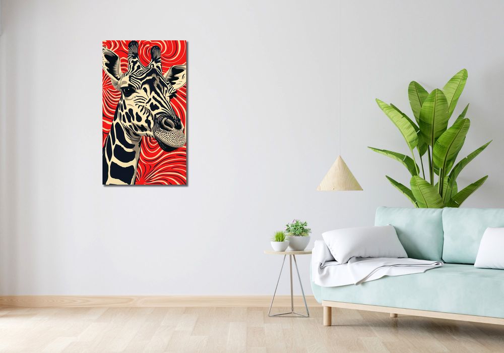 Obraz 50x90cm Wzrok Żyrafy