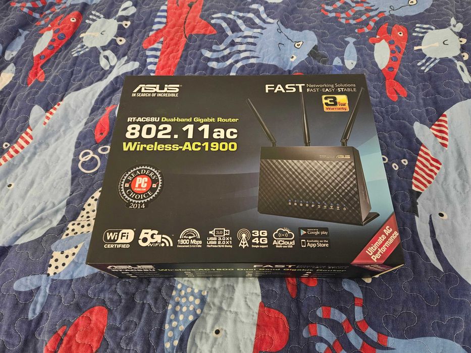 Router ASUS RT-AC68U Dual-Band AC1900 – Firmware Merlin Atualizado