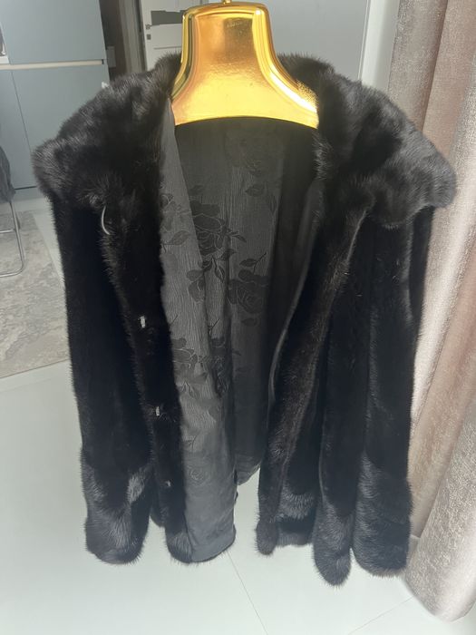 Норкова шуба манто великого розміру 48/52
