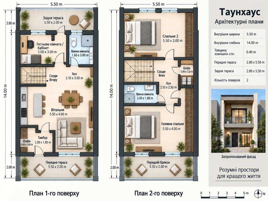 продам Таунхаусів в Червоном Хуторе за 18000 $