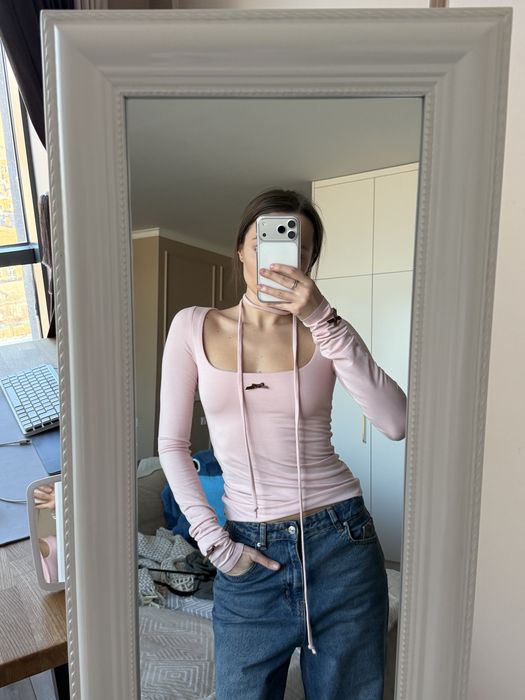 Лонгслів бібліотека bibliotheque nationale рожевий