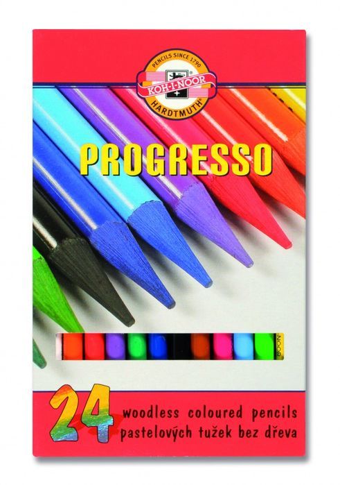 Kredki Bezdrzewne Progresso Koh-I-Noor 8758 24 Kolorów Koh-I-Noor Nowa Nieużywana