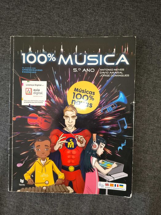 Livro escolar 100% musica 5 ano