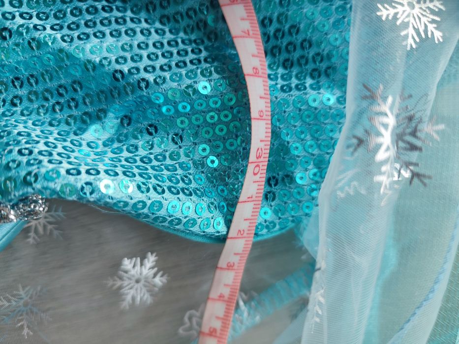 Sukienka ELSA Frozen Kraina Lodu kostium strój 116 122