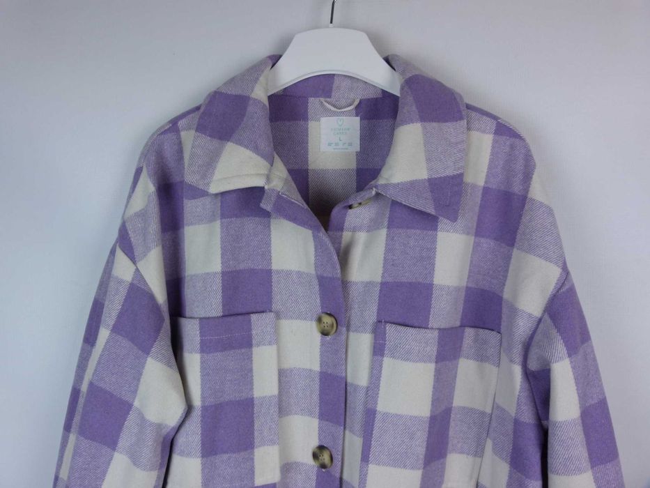 Primark grubsza koszula koszulowa kurtka krata 42 / 44