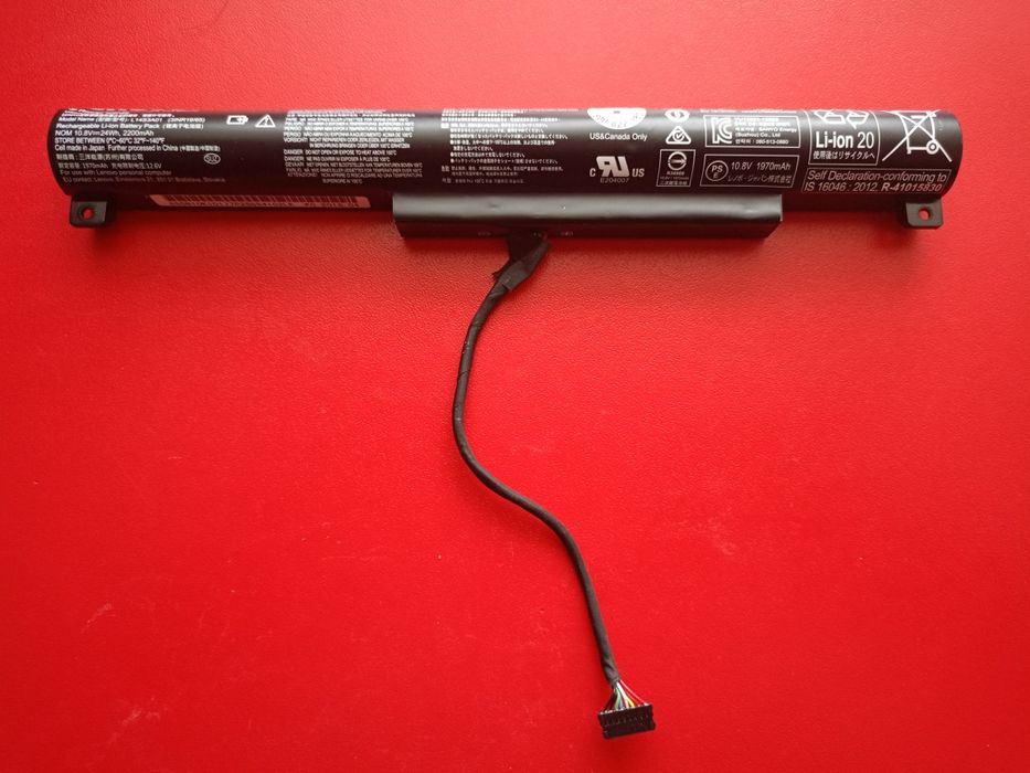Оригінальний акумулятор(батарея) l14s3a01 lenovo 18% зносу 2200mah