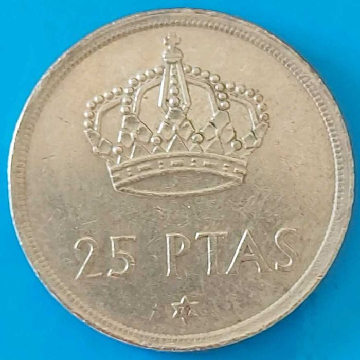 25 Pesetas de 1975*79, Espanha, Rei Juan Carlos I