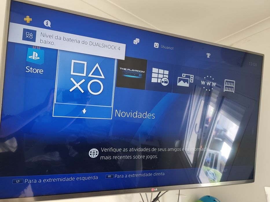 PS4 Slim como nova + 2 jogos