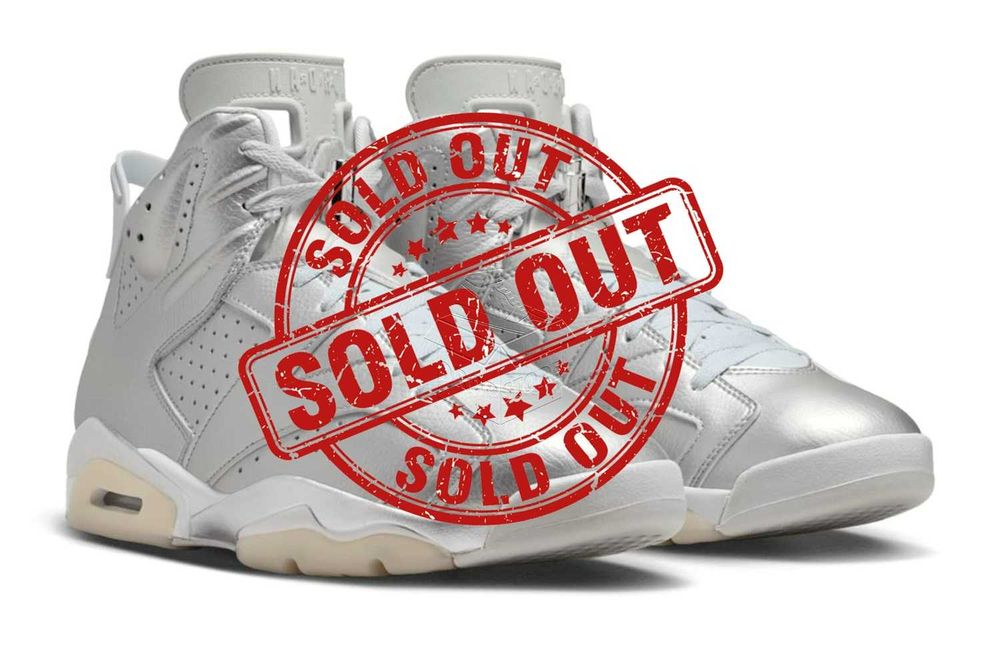 Nike AIR JORDAN 6 PSG Paris Saint-Germain Silver – Buty | IQ5135–001