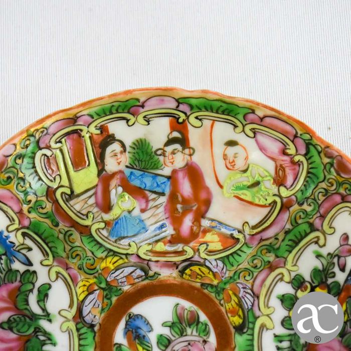 Covilhete em porcelana da China, decoração Mandarim, período Guangxu, séc. XIX