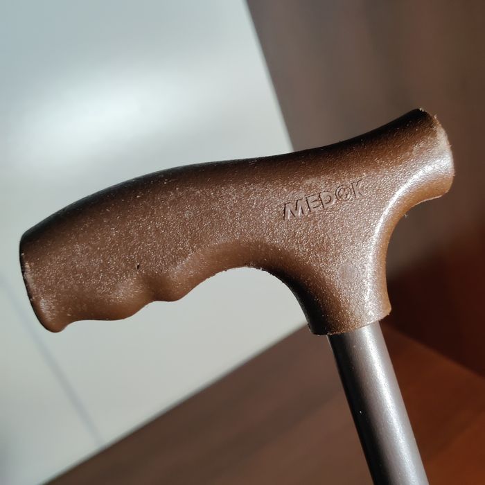 Трость опорная Medok коричневая 86,5 см Тростина Палиця коричнева