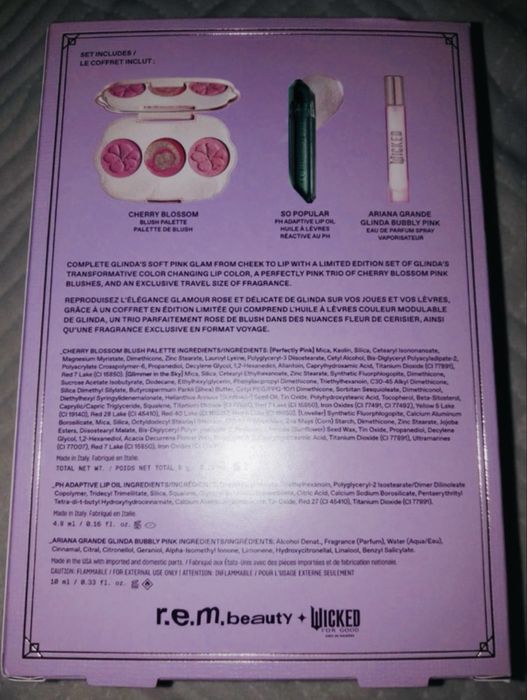 Rem Ariana set Glinda Wicked movie