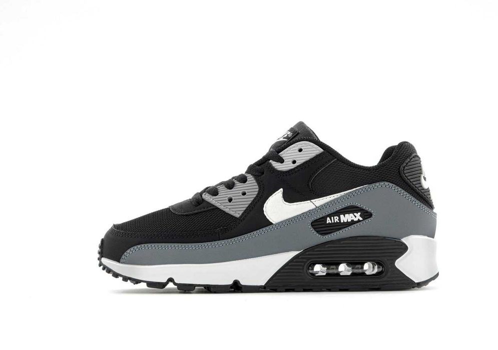 Мужские кроссовки Nike Air Max 90 "Black/Grey" Размеры 41-45