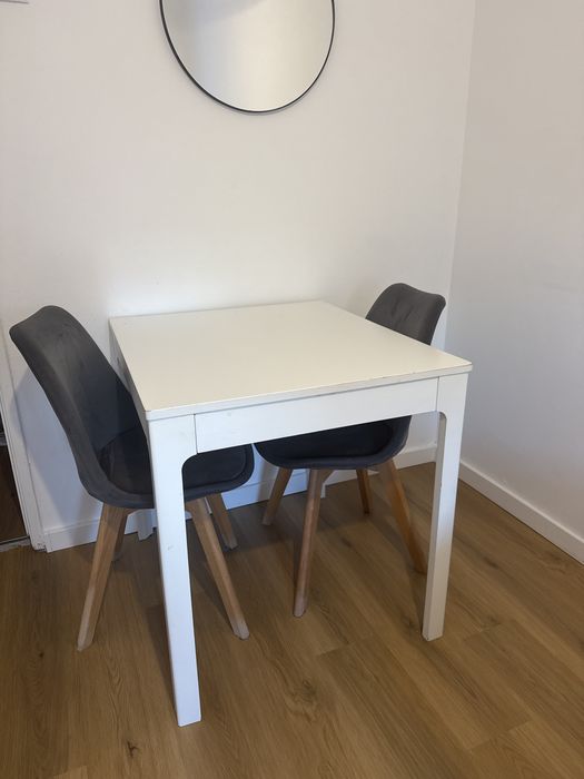 Mesa de jantar extensivel branca