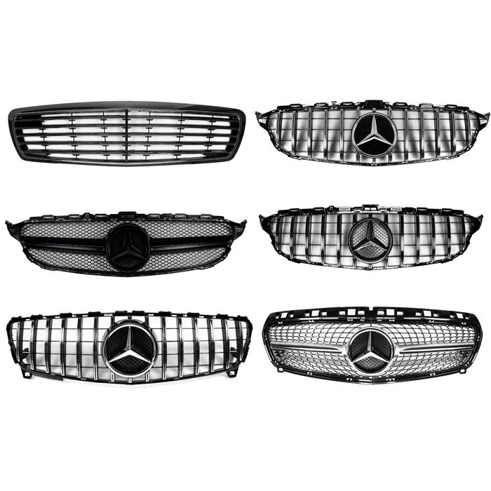 Решетка мерседес mercedes решітка c117 w164 w212 w213 w117 w205 w211