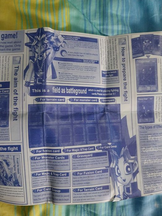 “Tabuleiro” de jogo Yu Gi Oh!