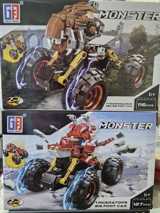 Конструктор пістолет Qman 4802 42109 Iграшкова зброя 3 в 1 монстр трак