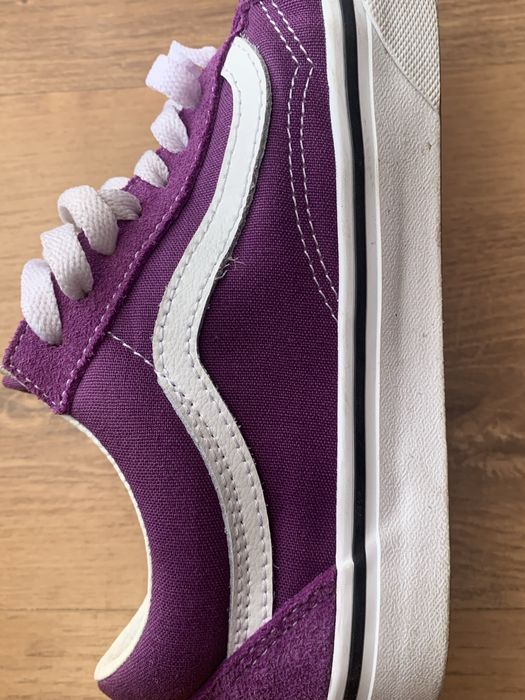 Filletowe tenisówki Vans Old School