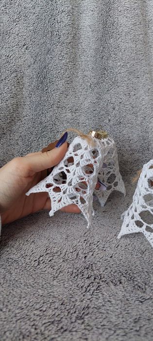 Szydełkowe dzwonki na choinkę