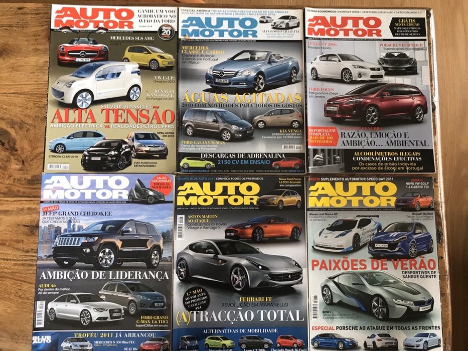 Revistas automoveis AUTOMOTOR varios numeros